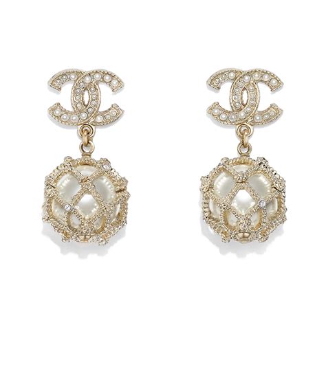 kid chanel earrings|Chanel pendant earrings.